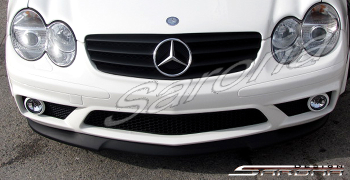 Custom Mercedes SL  Convertible Front Add-on Lip (2006 - 2008) - $299.00 (Part #MB-011-FA)